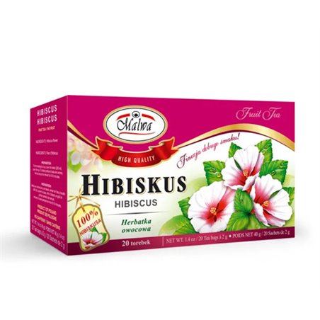 MALWA HERBATA ZIOŁ HIBISKUS 20x2g 40g