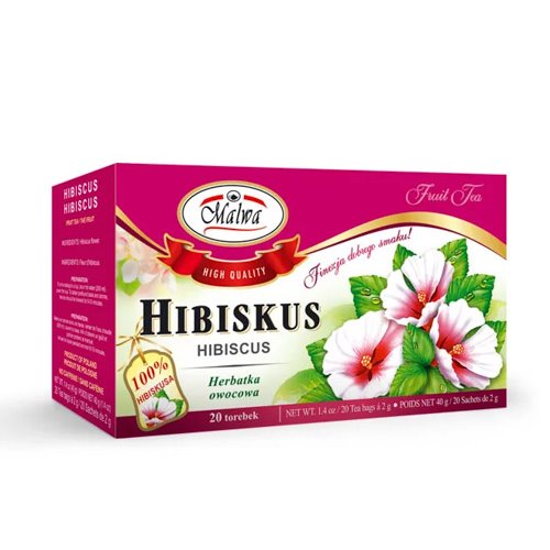 MALWA HERBATA ZIOŁ HIBISKUS 20x2g 40g
