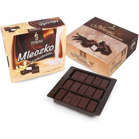 DOBOSZ CZEKOLADKA MLECZKO WANILIOWE W CZEKOLADZIE 400g