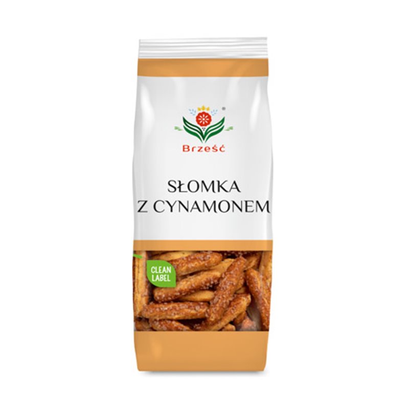 BRZEŚĆ SŁOMKA PTYSIOWA Z CUKREM I CYNAMONEM 125g
