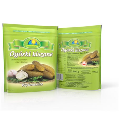 SŁONECZNE POLE OGÓRKI KISZONE DOYPACK 400g/800g