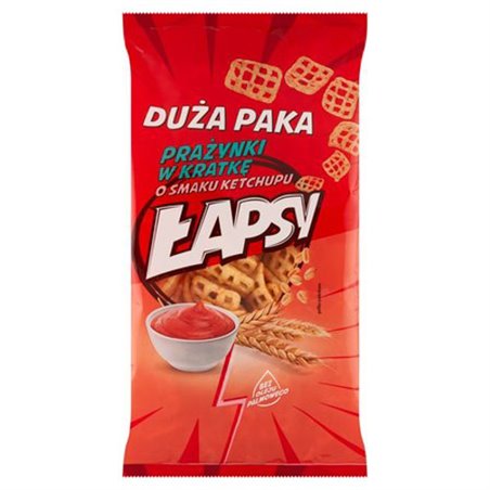 TBM PRAŻYNKI ŁAPSY W KRATKE KETCHUP 110G
