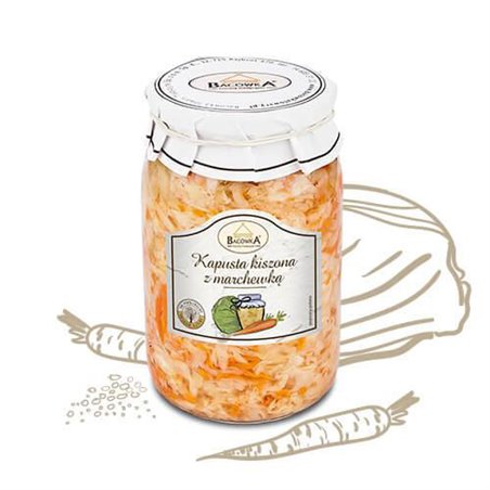 BACÓWKA KAPUSTA KISZONA Z MARCHEWKĄ 820g