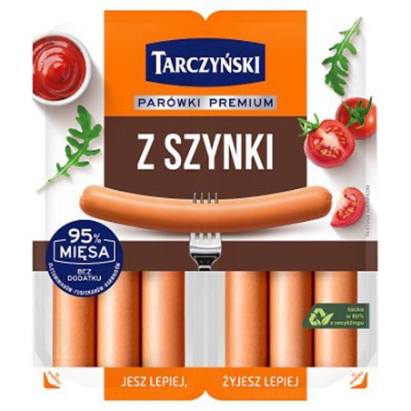 TARCZYŃSKI PARÓWKI Z SZYNKI 220g