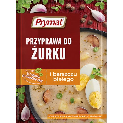 PRYMAT PRZYPRAWA DO ŻURKU I BARSZCZU BIAŁEGO 25g