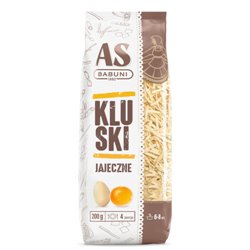 AS BABUNI MAKARON KLUSKI JAJECZNE 200g