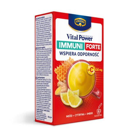 KRUGER SASZETKA IMMUNI FORTE ODPORNOŚĆ MIÓD CYTRYNA IMBIR 80g