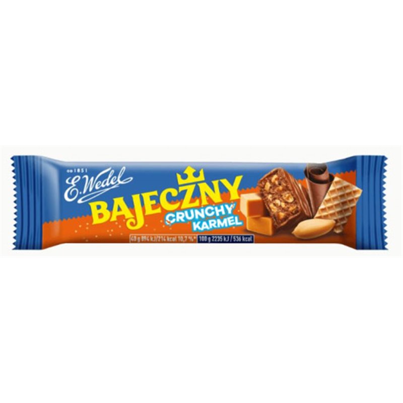 WEDEL BATON BAJECZNY CRUNCHY KARMEL 40g