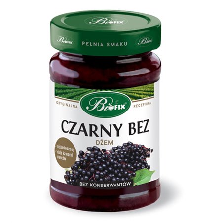 BIFIX DŻEM CZARNY BEZ NISKOSŁODZONY 290g