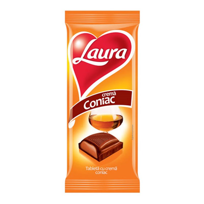 LAURA CZEKOLADA MLECZNA KONIAK CONIAC 80g