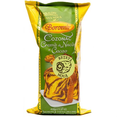 BOROMIR CIASTO BABKA COZONAC KAKAO Z ORZECHAMI 450g