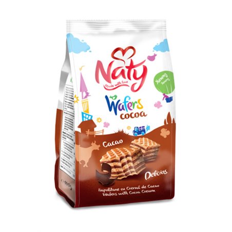 NATY WAFELKI KAKAOWE 140g