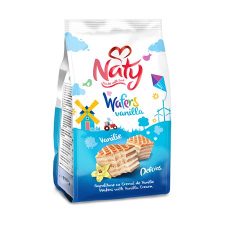 NATY WAFELKI WANILIOWE 140g