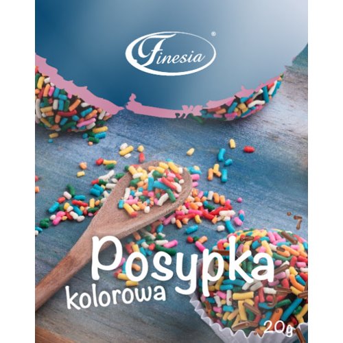 FINESIA DEKORACJA POSYPKA KOLOROWA 20g