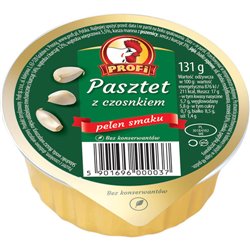 PROFI PASZTET Z DROBIEM I CZOSNKIEM 131g