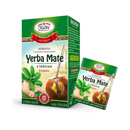 MALWA HERBATA YERBA MATE EXCLUSIVE Z IMBIREM 20x2g 40g