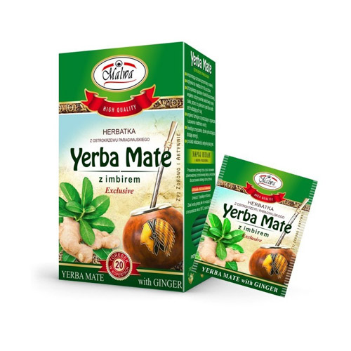 MALWA HERBATA YERBA MATE EXCLUSIVE Z IMBIREM 20x2g 40g