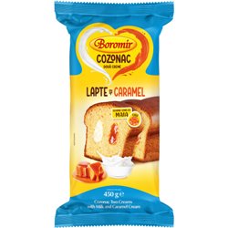 BOROMIR CIASTO BABKA COZONAC MLECZNA Z KARMELEM 450g