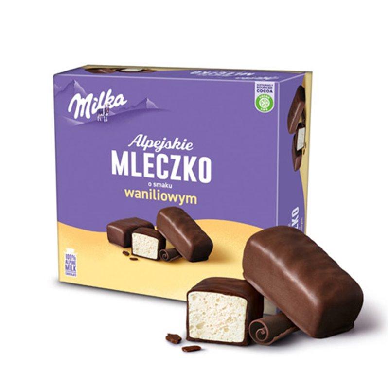 MILKA CZEKOLADKI ALPEJSKIE MLECZKO WANILIOWE 330g