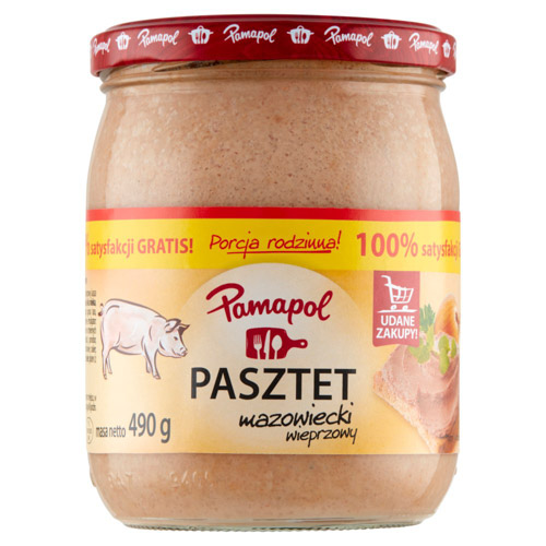 PAMAPOL PASZTET MAZOWIECKI WIEPRZOWY 490g