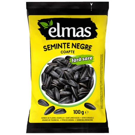 ELMAS SŁONECZNIK PRAŻONY CZARNY 100G