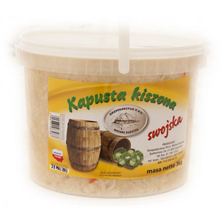 DUDZIAK KAPUSTA KISZONA WIADRO LUZ ~3KG