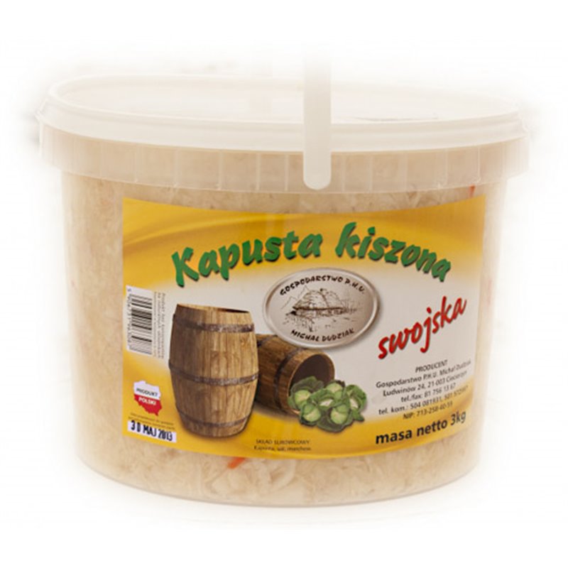 DUDZIAK KAPUSTA KISZONA WIADRO LUZ ~3KG