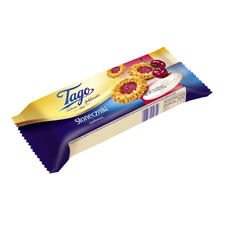 TAGO CIASTKA SŁONECZNIKI Z WIŚNIĄ 160g