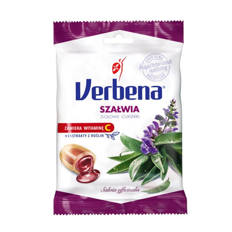 VERBENA CUKIERKI ZIOŁOWE SZAŁWIA 60g