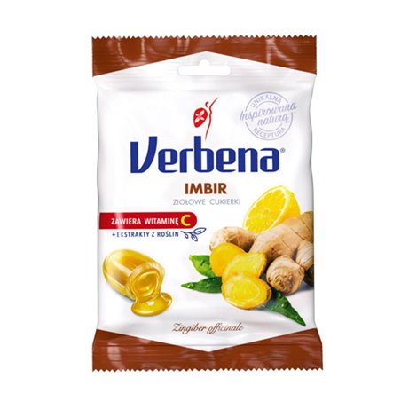 VERBENA CUKIERKI ZIOŁOWE IMBIR 60g