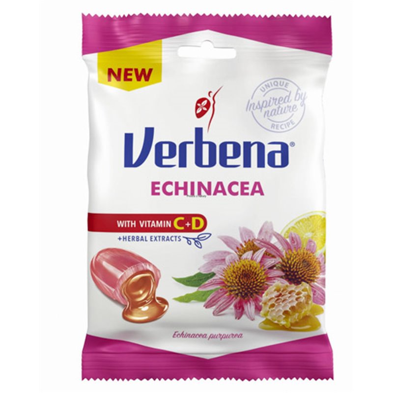 VERBENA CUKIERKI ZIOŁOWE ECHINACEA 60g