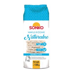SONKO WAFLE RYŻOWE NATURALNE 130G
