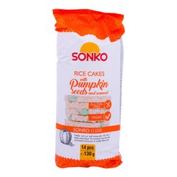 SONKO WAFLE RYŻOWE ZE PESTKAMI DYNI 130G