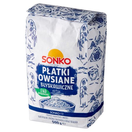 SONKO PŁATKI OWSIANE BŁYSKAWICZNE 500g