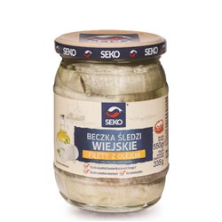 SEKO FILETY ŚLEDZIOWE SŁOIK BECZKA PO WIEJSKU 550g