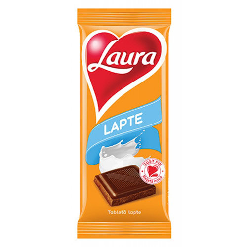 LAURA CZEKOLADA MLECZNA LAPTE 80g