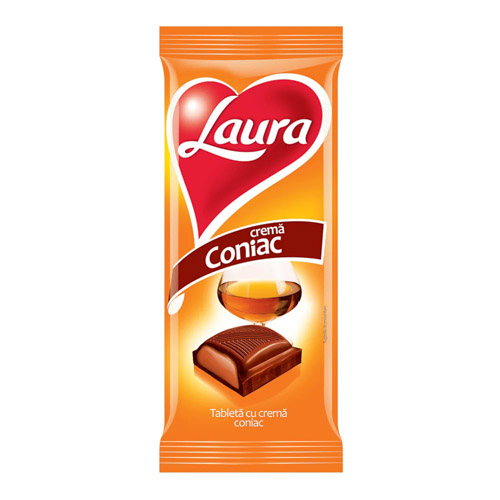 LAURA CZEKOLADA MLECZNA KONIAK CONIAC 80g