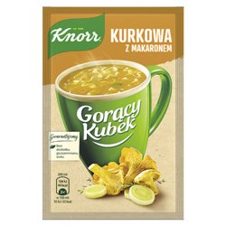 KNORR ZUPA GORĄCY KUBEK KURKOWA Z MAKARONEM 13g