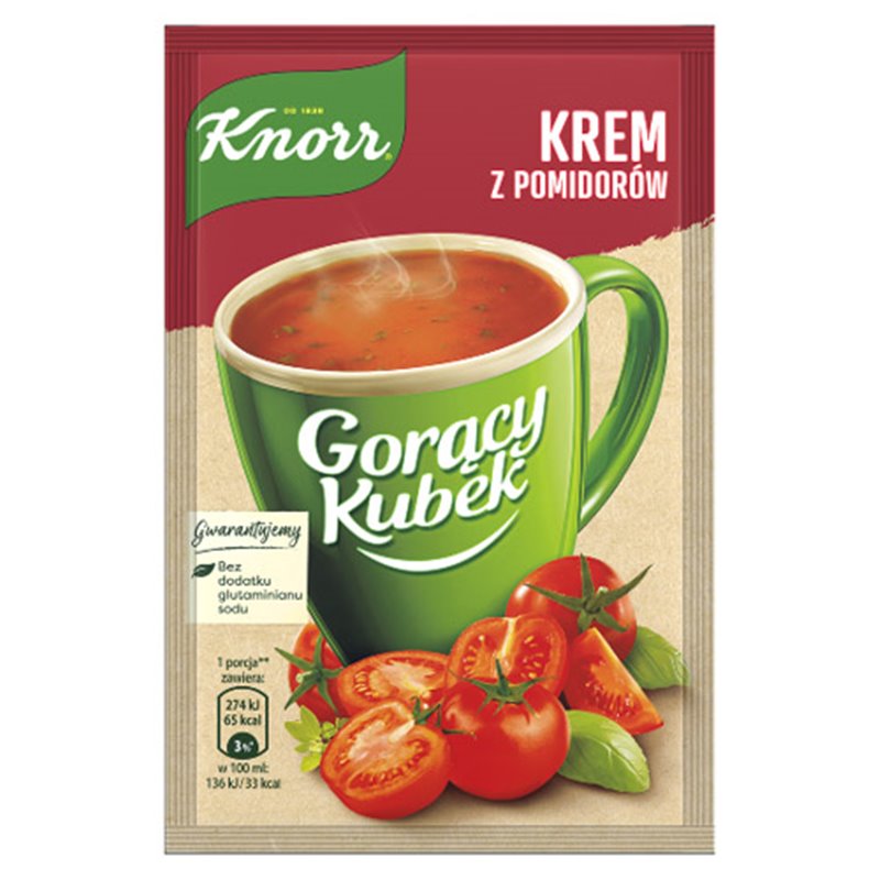 KNORR ZUPA GORĄCY KUBEK KREM Z POMIDORÓW 19g