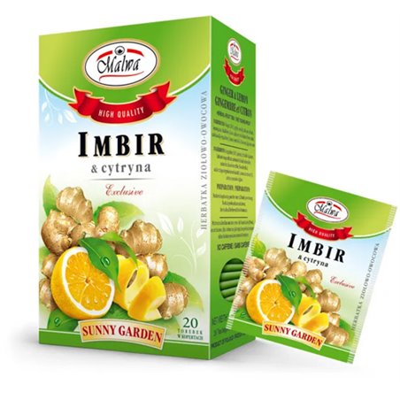 MALWA HERBATA IMBIR CYTRYNA 20x2g 40g