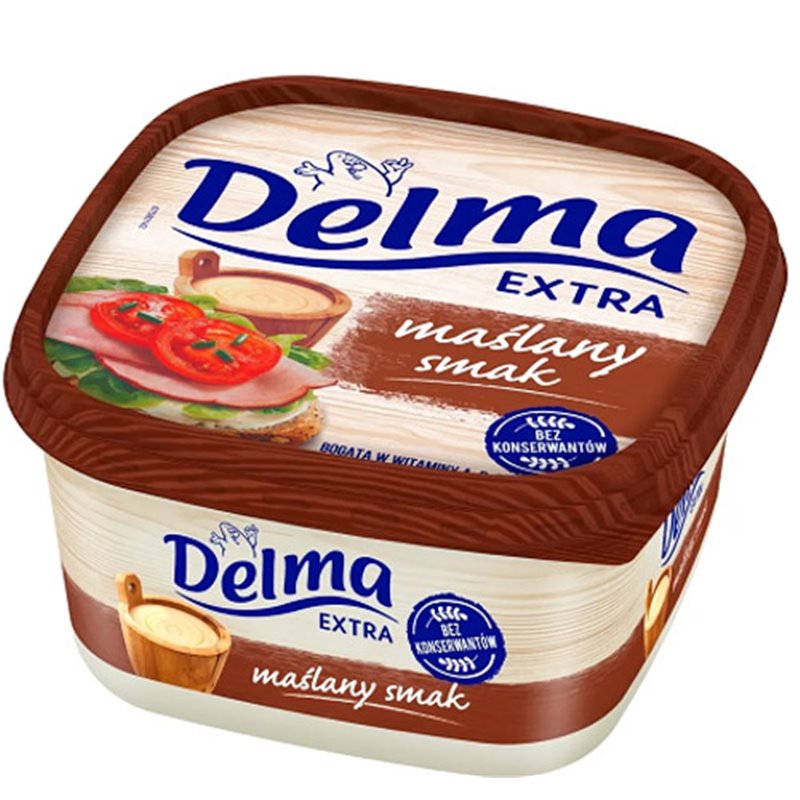 UNILEVER MARGARYNA DELMA Z DODATKIEM MASŁA 450g