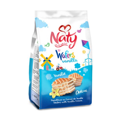 NATY WAFELKI WANILIOWE 140g