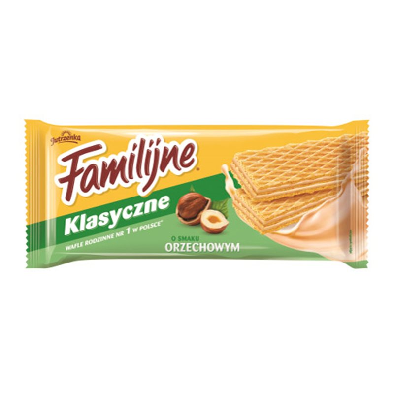JUTRZENKA WAFLE FAMILIJNE ORZECHOWE 180g