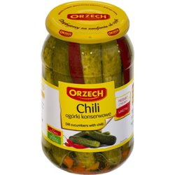 ORZECH OGÓRKI KONSERWOWE Z CHILLI 830g