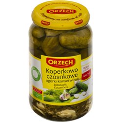 ORZECH OGÓRKI KONSERWOWE Z CZOSNKIEM 830g