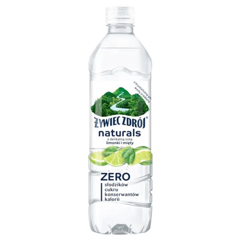 ŻYWIEC ZDRÓJ WODA LIMONKA I MIĘTA BEZ CUKRU N/GAZ. 0,5L