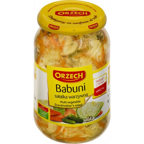ORZECH SAŁATKA BABUNI WIELOWARZYWNA 880g