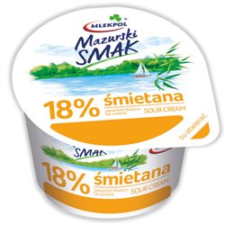 MLEKPOL ŚMIETANA MAZURSKI SMAK 18% 200g