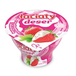 MLEKPOL DESER Z TRUSKAWKĄ I ŚMIETANKĄ 170g