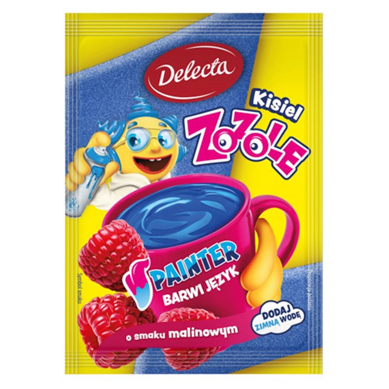 DELECTA KISIEL ZOZOLE Z ŻELKAMI PAINTER MALINA 34g